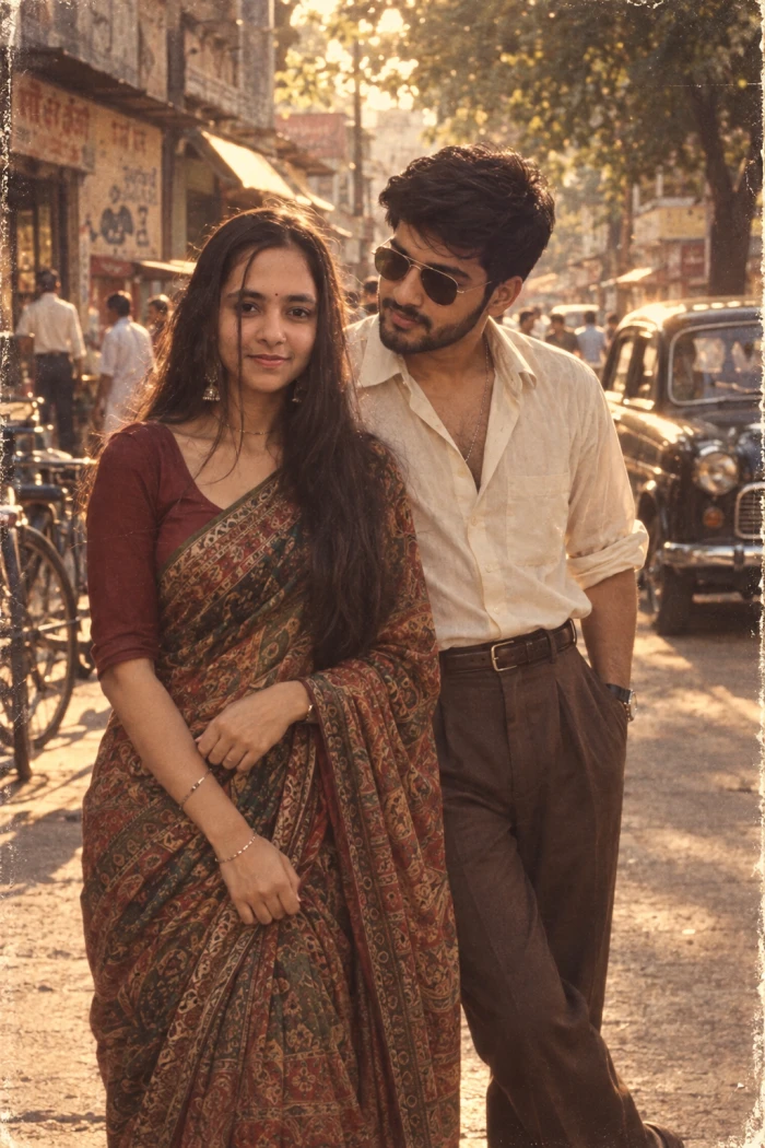 1980s Bollywood Street Romance