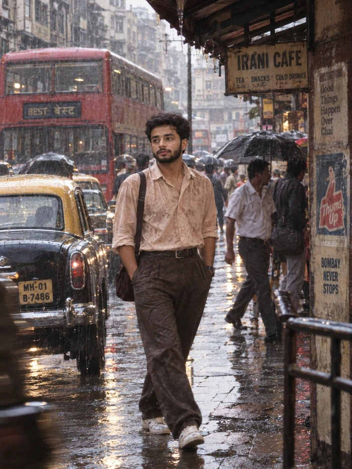 1980s Bombay Monsoon Street Photography