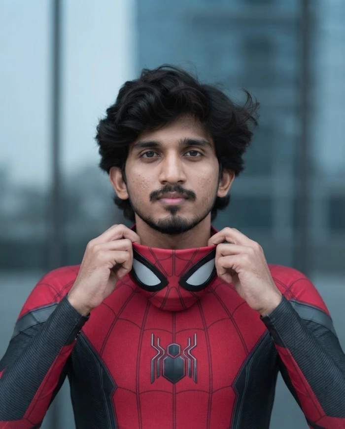 A Cinematic Spider-Man Close-Up