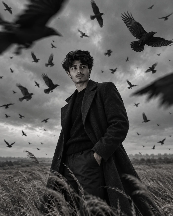 Black Overcoat Among the Crows