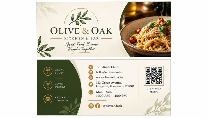 Café & Restaurant Business Card