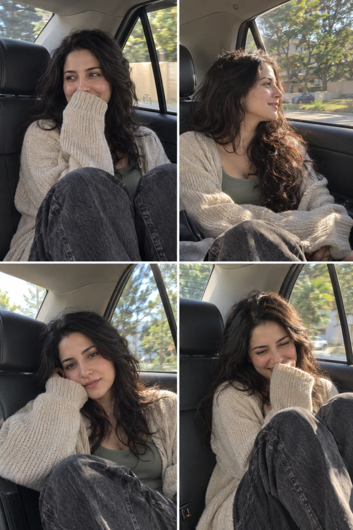 Candid Backseat Car Moments
