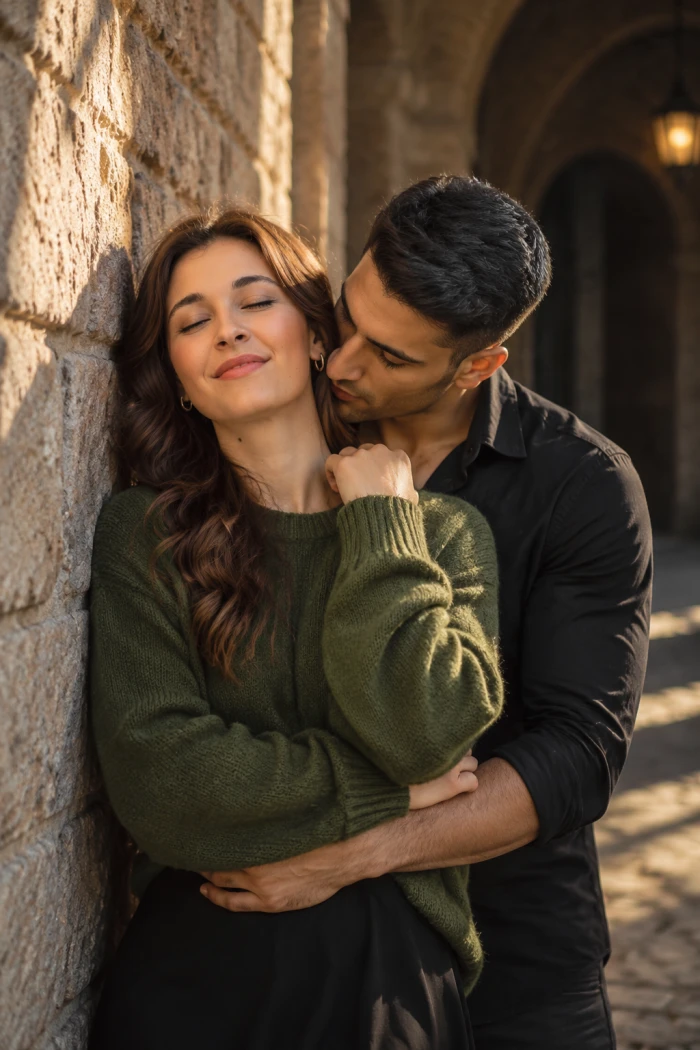 Cinematic Romantic Couple Portrait