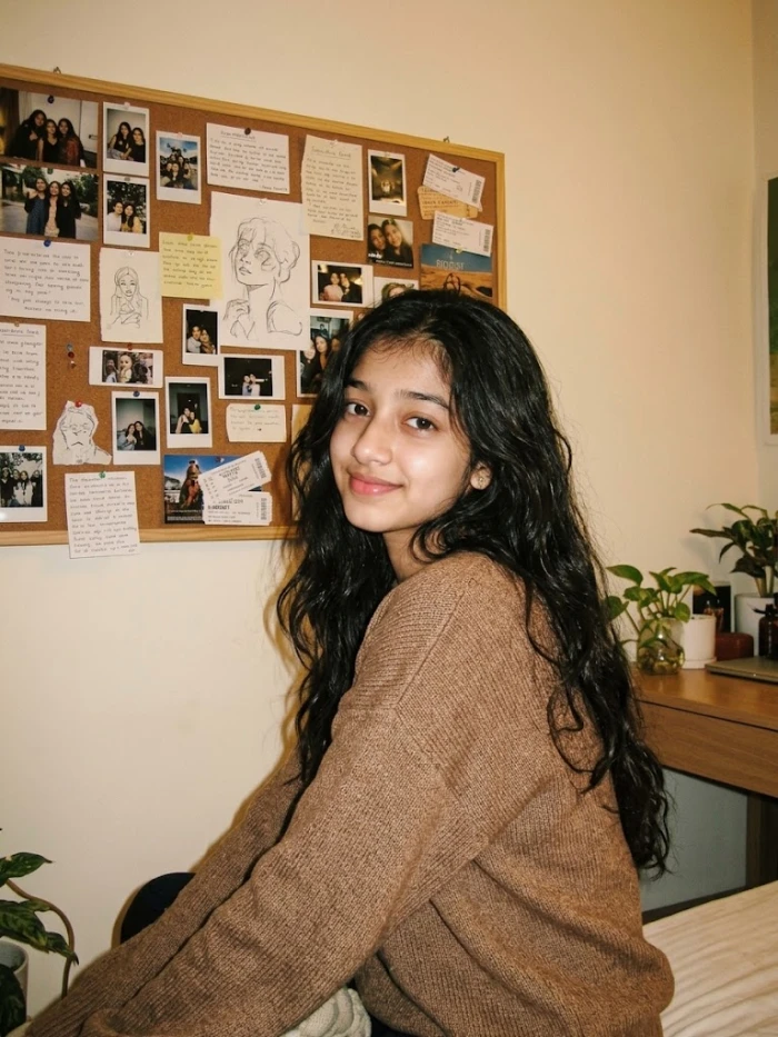 Cozy Y2K Bedroom Portrait