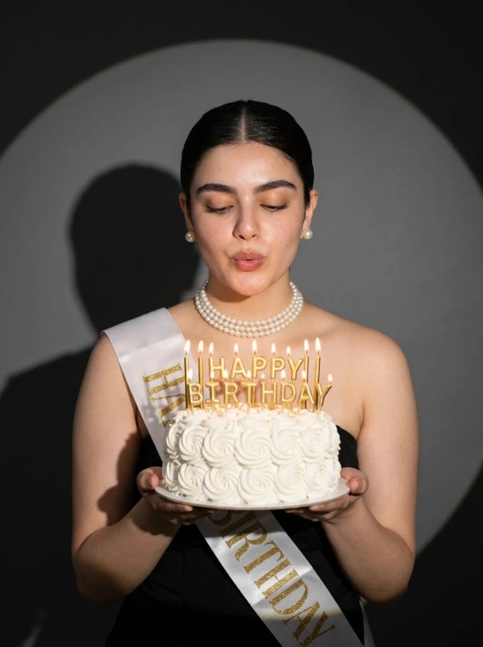 Dreamy Birthday Spotlight Portrait