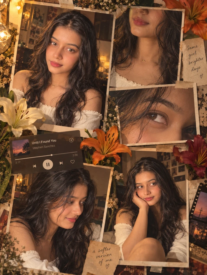 Golden Hour Collage Look