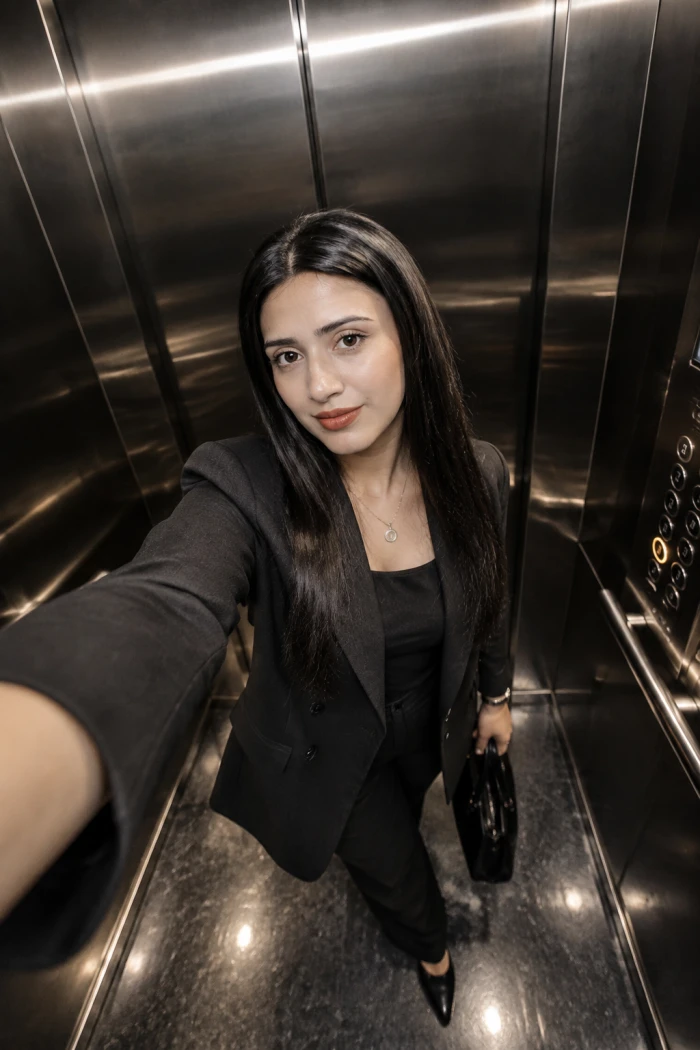 Luxury Elevator Selfie Look
