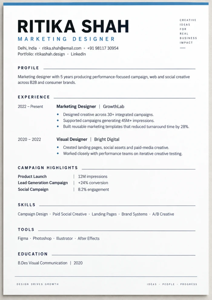 Resume Prompts for Creative & Design Professionals