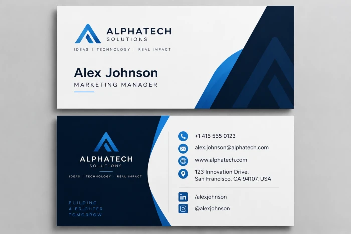 Modern Corporate Business Card Design