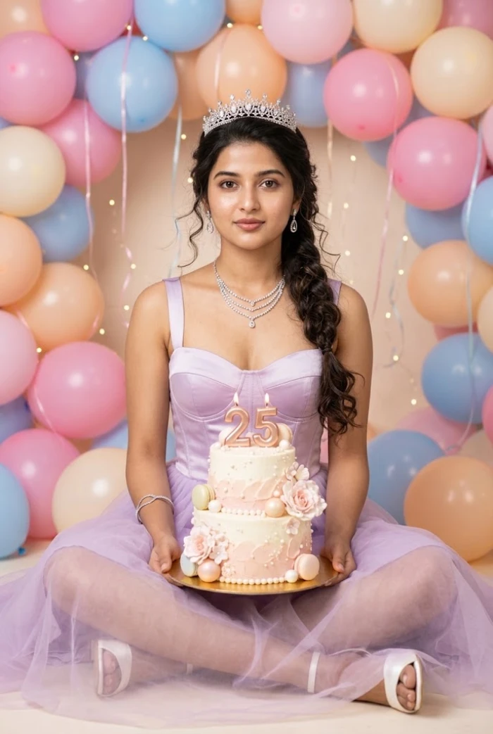 Pastel Princess Birthday Portrait