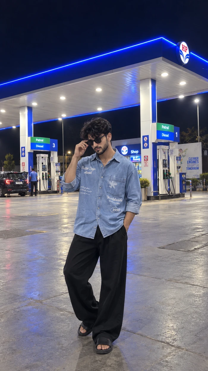 Petrol Station Streetwear Portrait