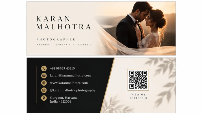 Photographer's Portfolio Card