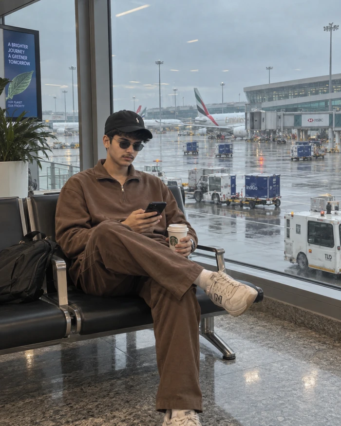 Rainy Airport Morning Shot