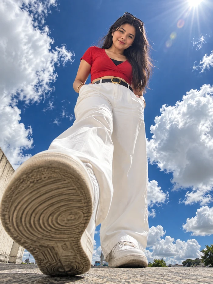 Sky-High Street Style Look