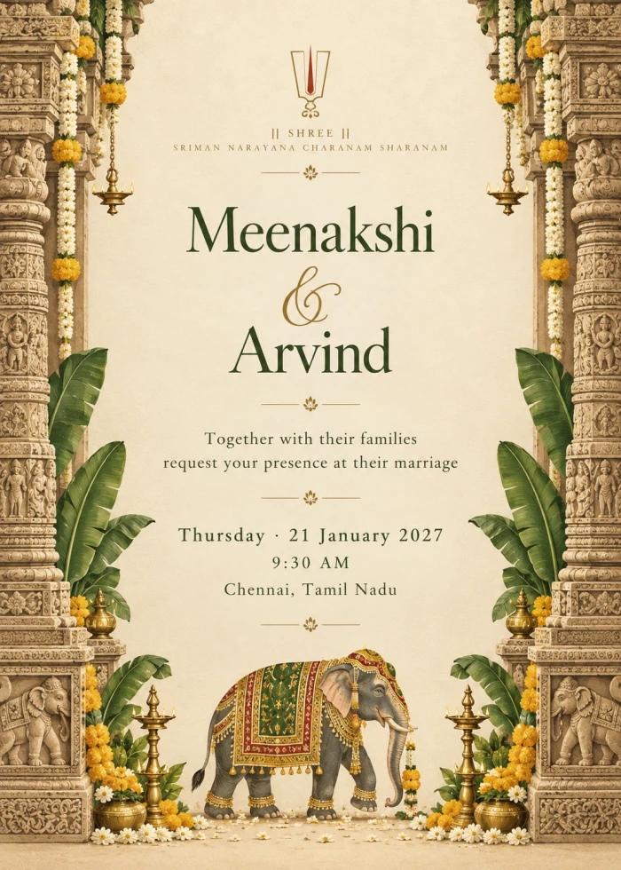 South Indian Heritage Card