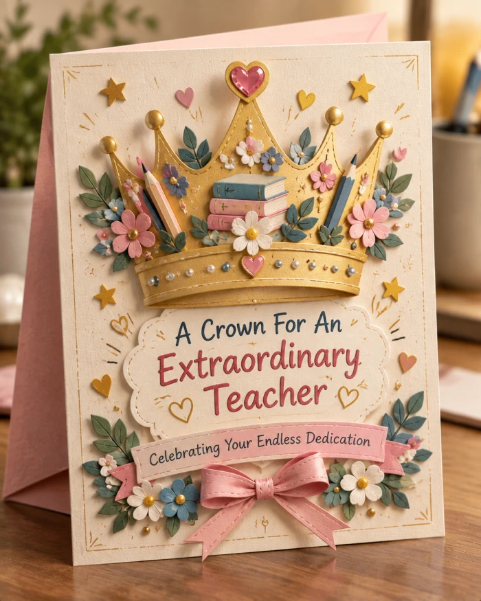 Special Crown Tribute For Teacher
