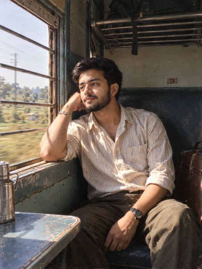 Vintage Indian Train Journey Look