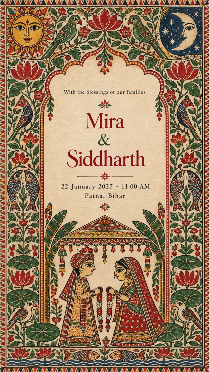 Where Mithila Art Meets Matrimony